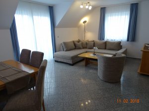 Wohnzimmer mit Schlafcouch