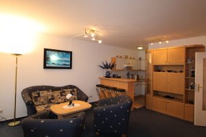 Wohnzimmer mit Küche